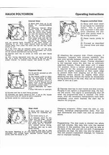 Hauck Polychron Timer manual. Camera Instructions.